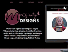 Tablet Screenshot of mcginitydesigns.com